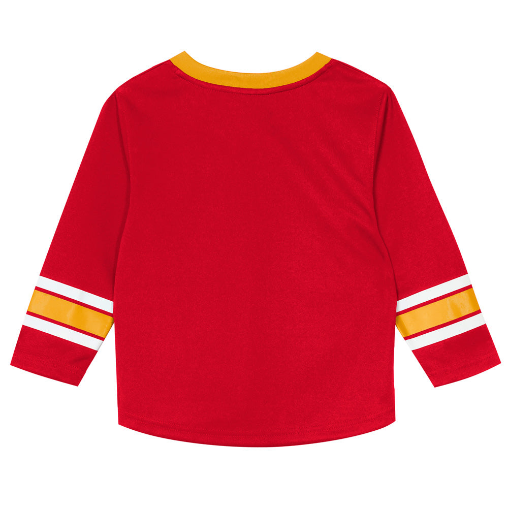 Outerstuff Calgary Flames Denting The Net Infant Shirt & Pants Set