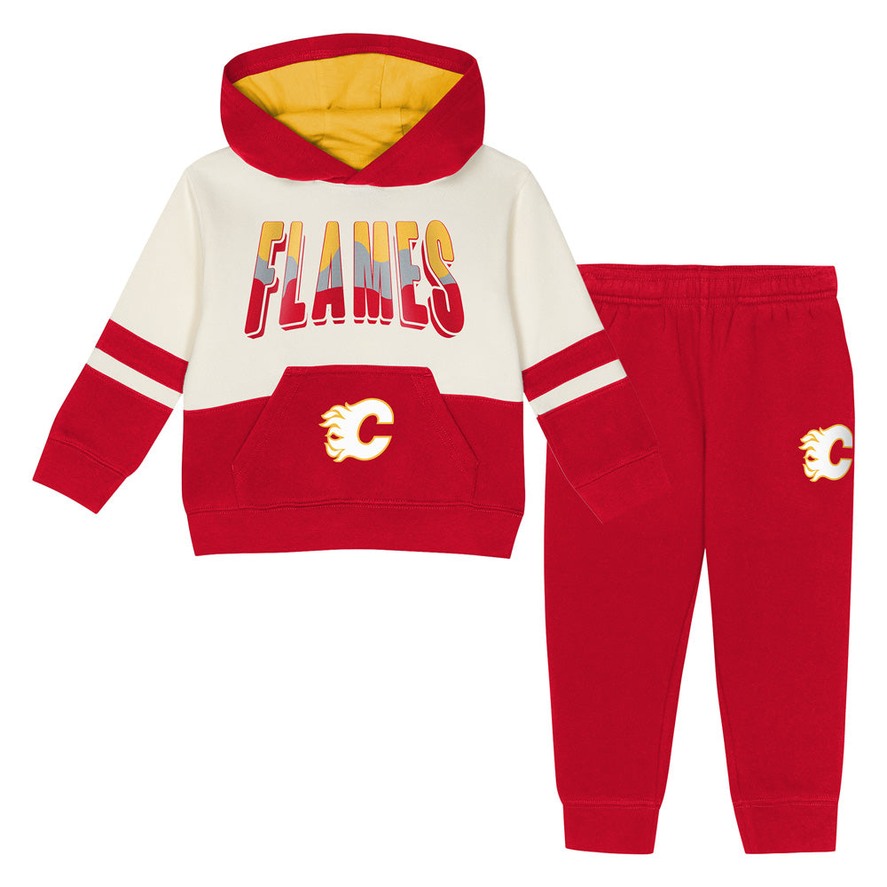 Outerstuff Calgary Flames Chants & Cheers Infant Fleece Hoodie & Pants Set