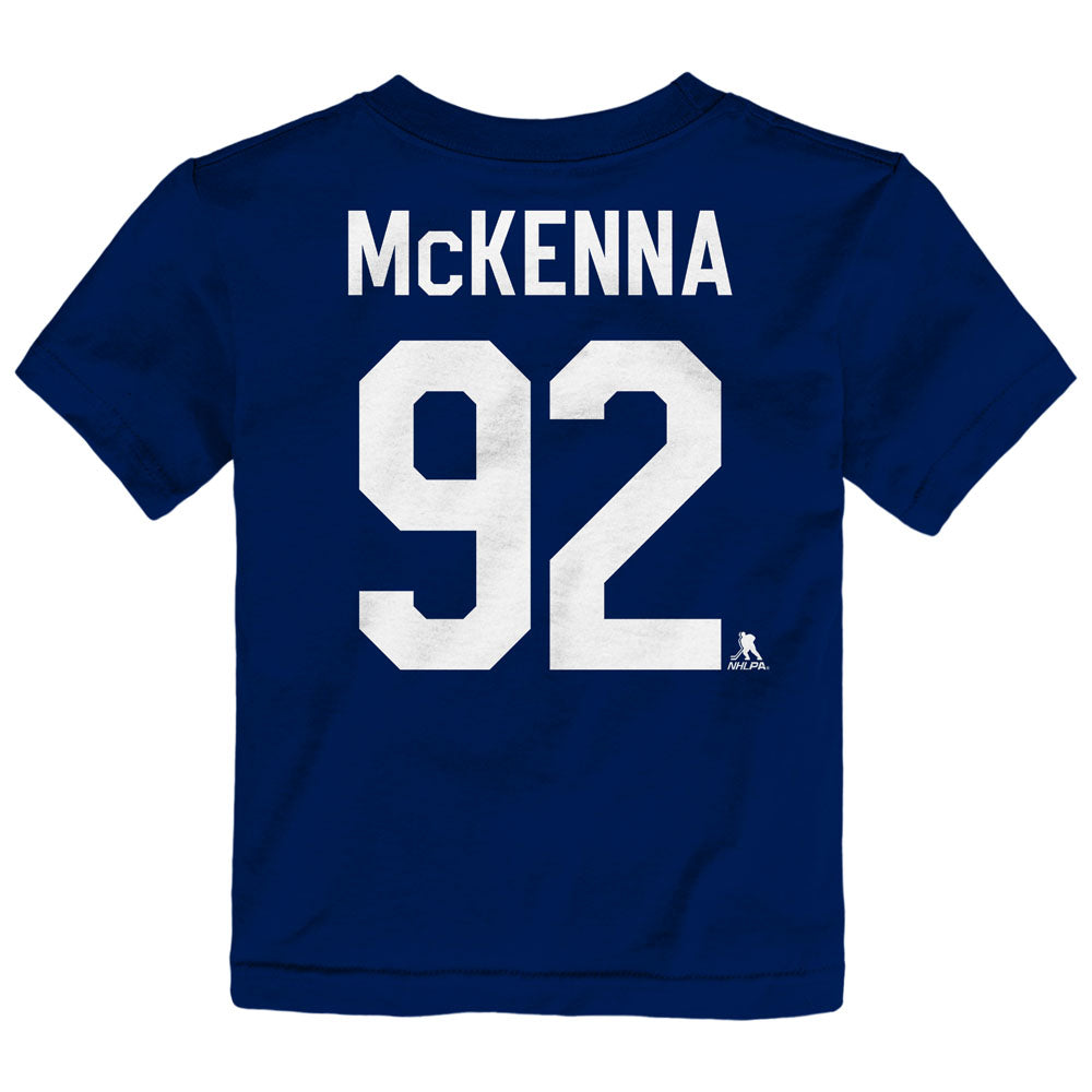Outerstuff Toronto Maple Leafs Gavin McKenna Name And Number Toddler Blue T Shirt