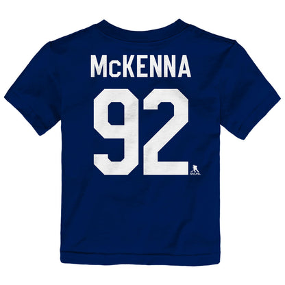 Outerstuff Toronto Maple Leafs Gavin McKenna Name And Number Toddler Blue T Shirt