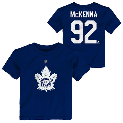 Outerstuff Toronto Maple Leafs Gavin McKenna Name And Number Toddler Blue T Shirt