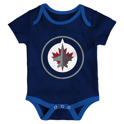 WINNIPEG JETS INFANT 5 ON 3 CREEPER - 3 PACK