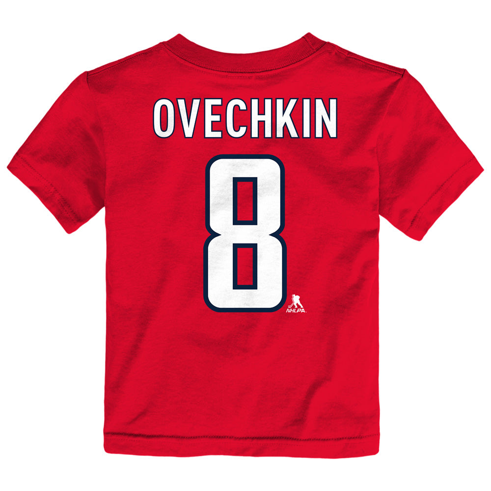 Outerstuff Washington Capitals Alex Ovechkin Name And Number Toddler Red T Shirt