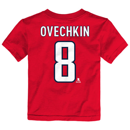 Outerstuff Washington Capitals Alex Ovechkin Name And Number Toddler Red T Shirt