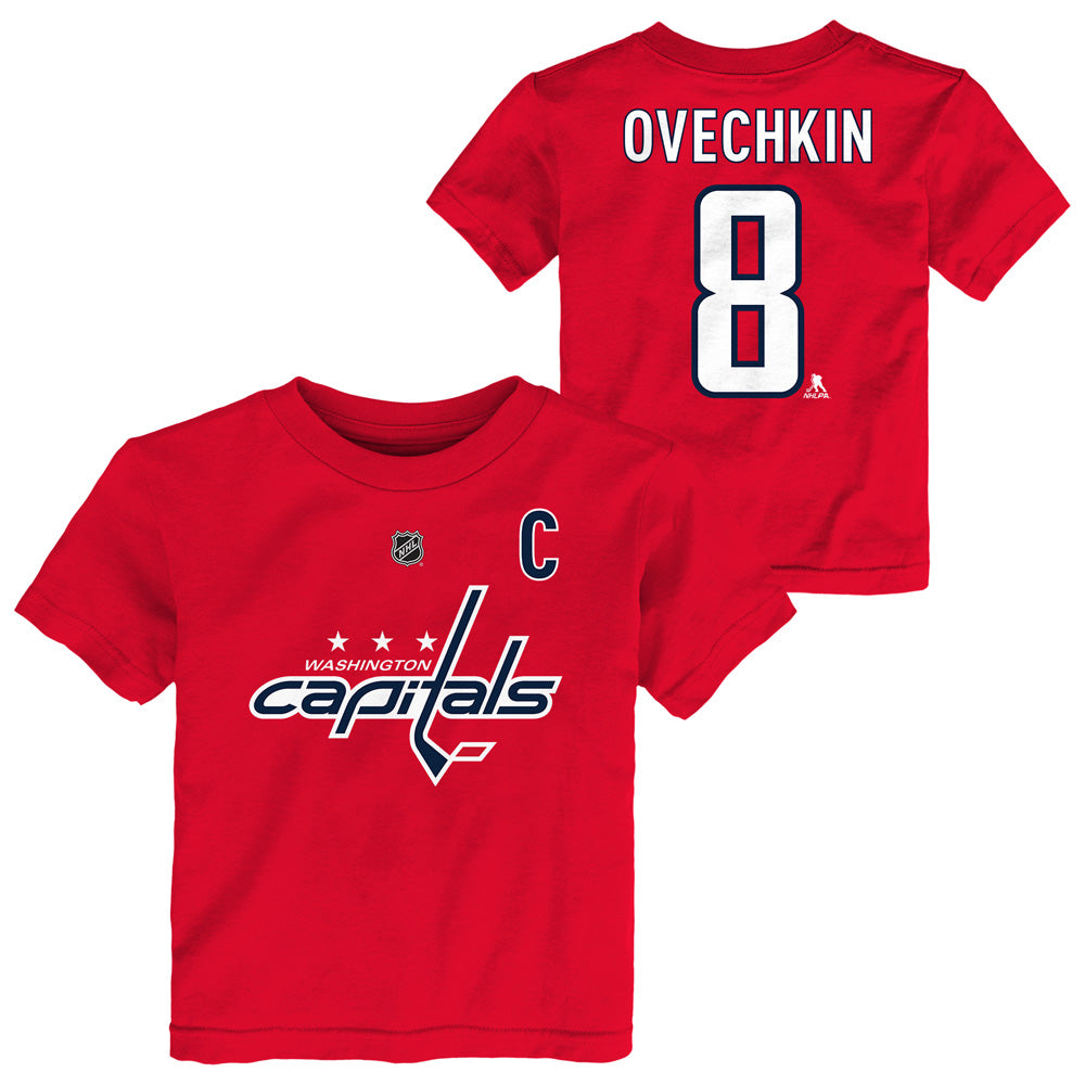 Outerstuff Washington Capitals Alex Ovechkin Name And Number Toddler Red T Shirt