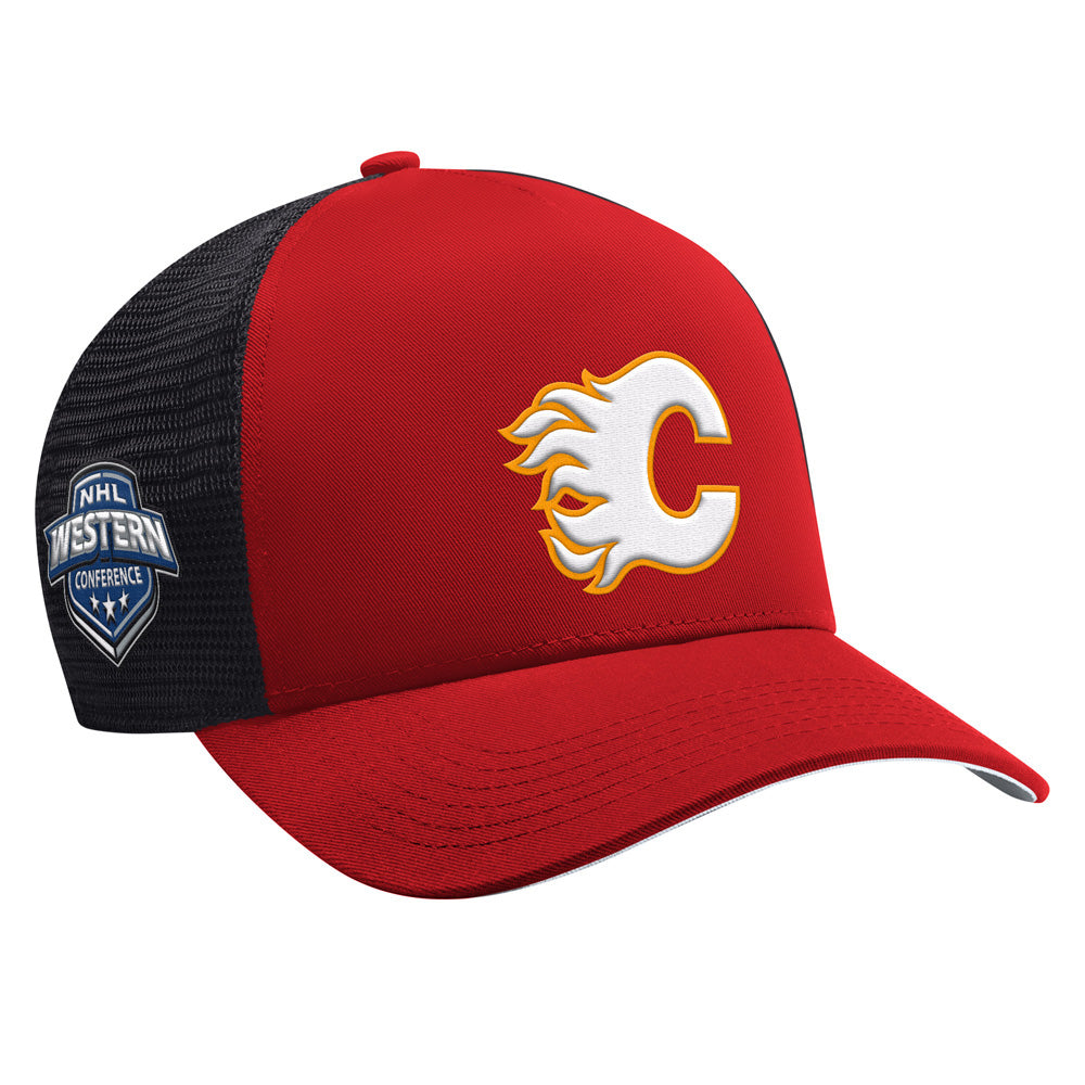 Starter Calgary Flames Team Trailer Red Snapback Hat