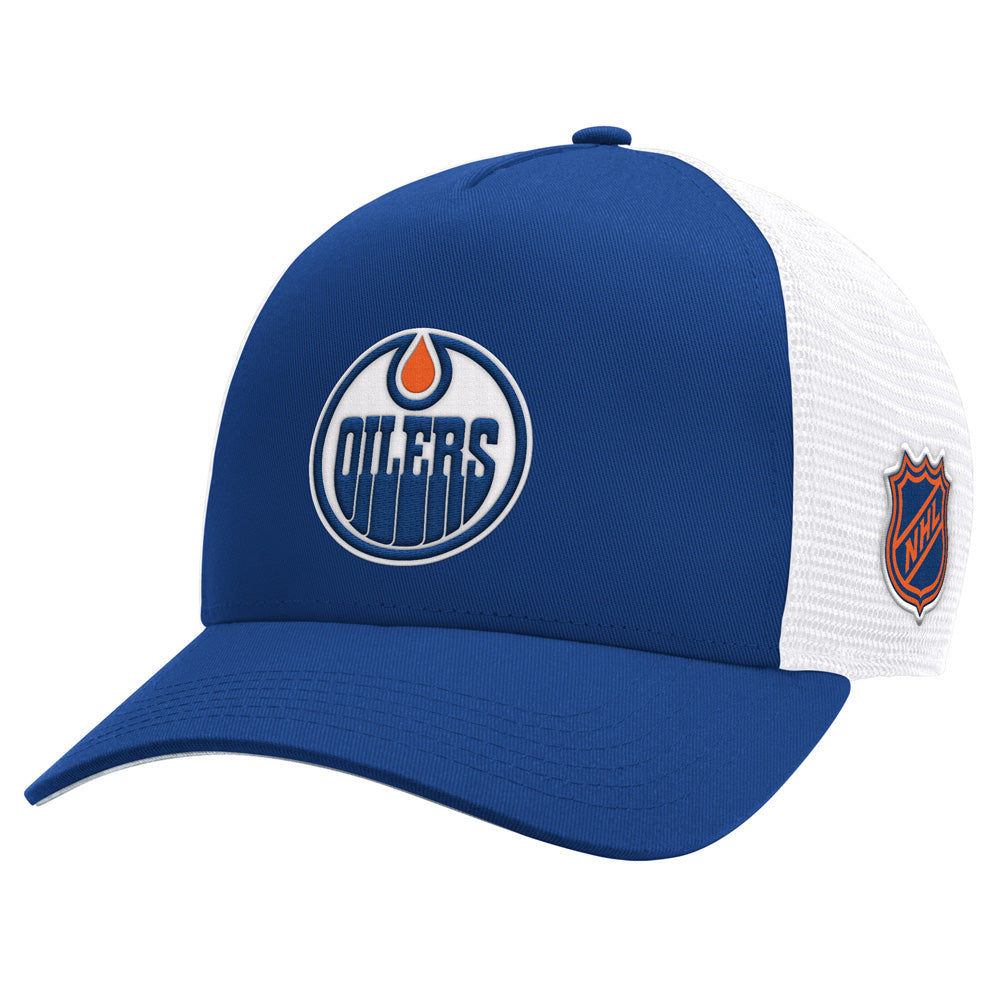 Starter Edmonton Oilers Team Trailer Blue Hat