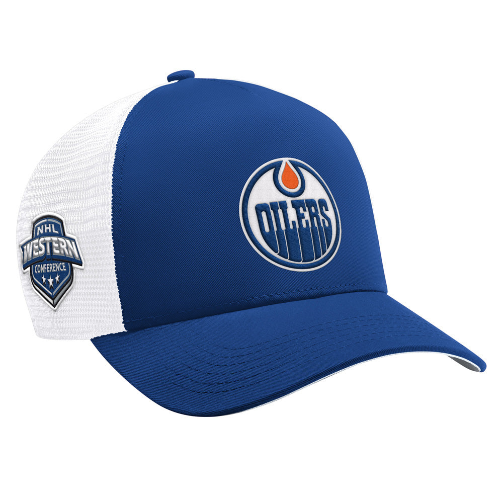 Starter Edmonton Oilers Team Trailer Blue Hat
