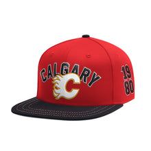 Starter Calgary Flames Locker Room Red Snapback Hat