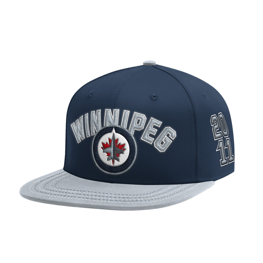 Starter Winnipeg Jets Locker Room Navy Snapback Hat