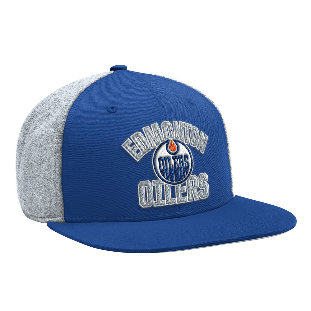 Edmonton Oilers Starter Melton Wool Snapback Hat