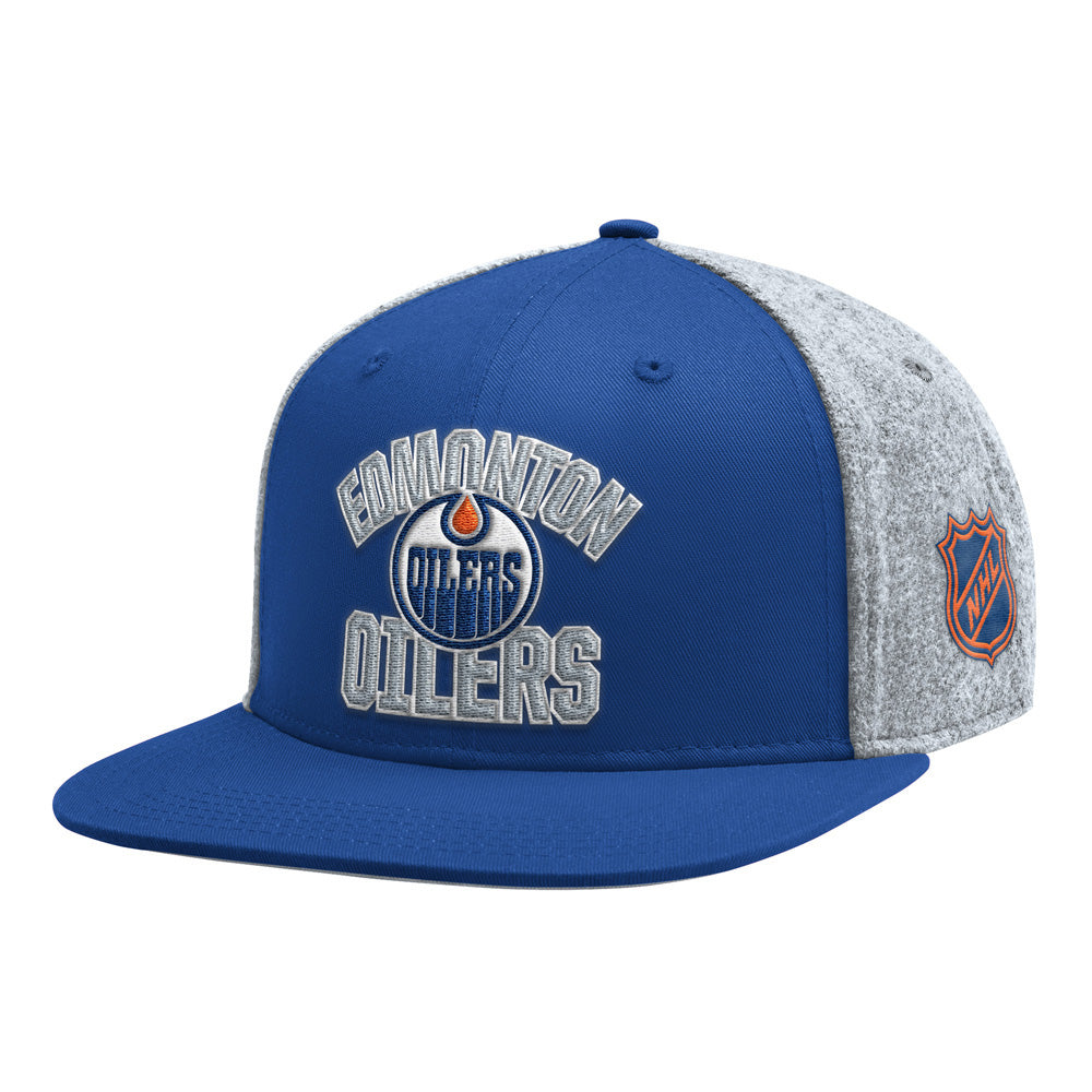 Edmonton Oilers Starter Melton Wool Snapback Hat