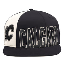 Starter Calgary Flames Offset Black Snapback Hat