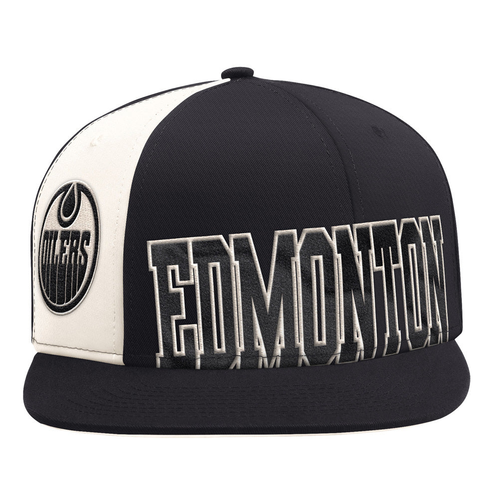 Starter Edmonton Oilers Offset Black Hat