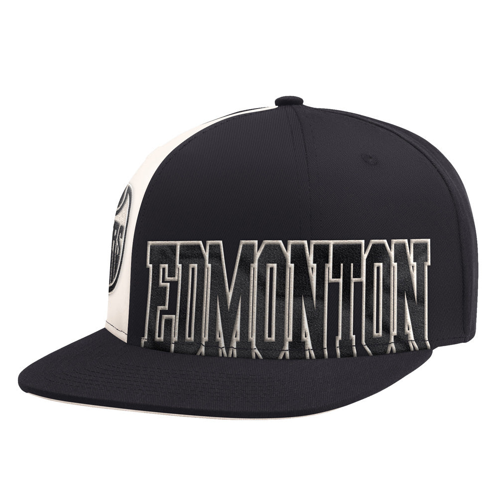 Starter Edmonton Oilers Offset Black Hat