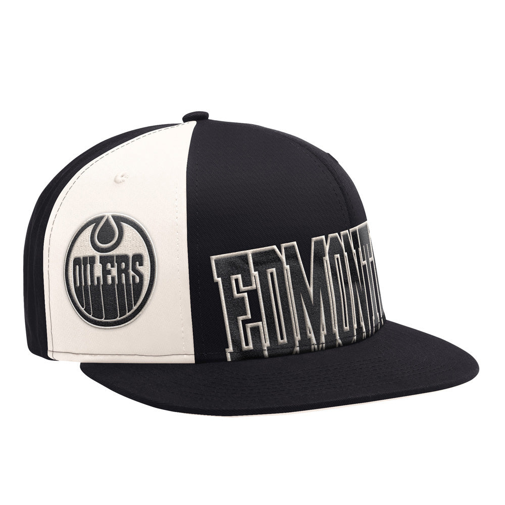 Starter Edmonton Oilers Offset Black Hat