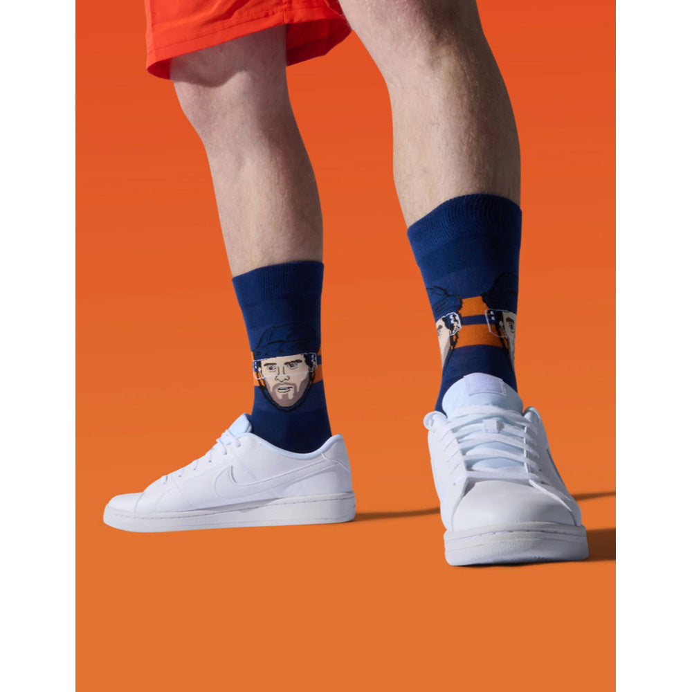MAJOR LEAGUE SOCKS EDMONTON OILERS LEON DRAISAITL SOCKS