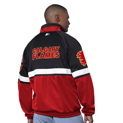 Starter Calgary Flames Veteran Men's Red Track Jacket