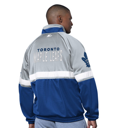 Starter Toronto Maple Leafs Veteran Men's Blue Track Jacket