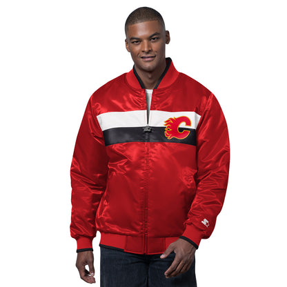 Starter Calgary Flames Ambassador Men's Red Varsity Jacket