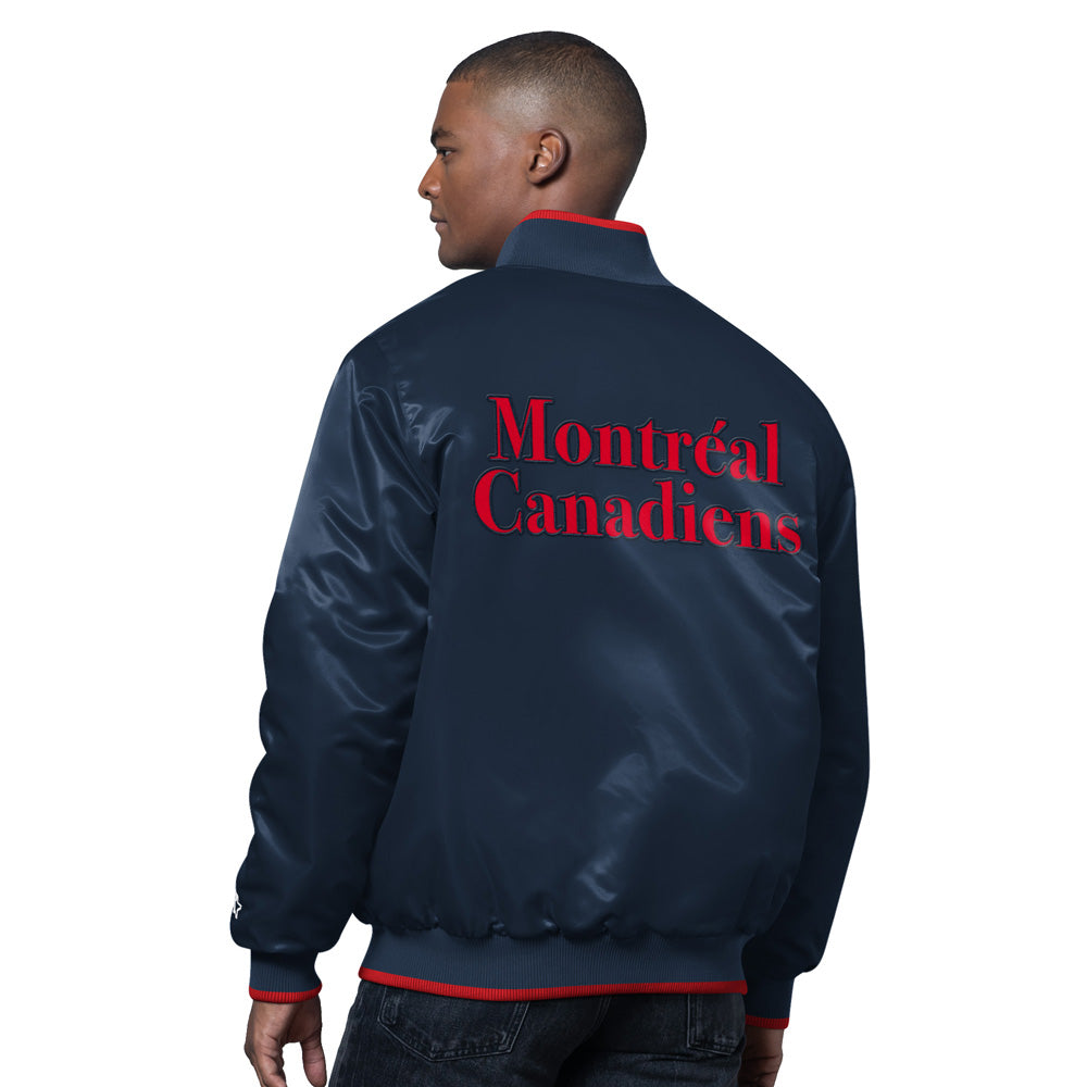 Starter Montreal Canadiens Ambassador Men's Navy Varsity Jacket