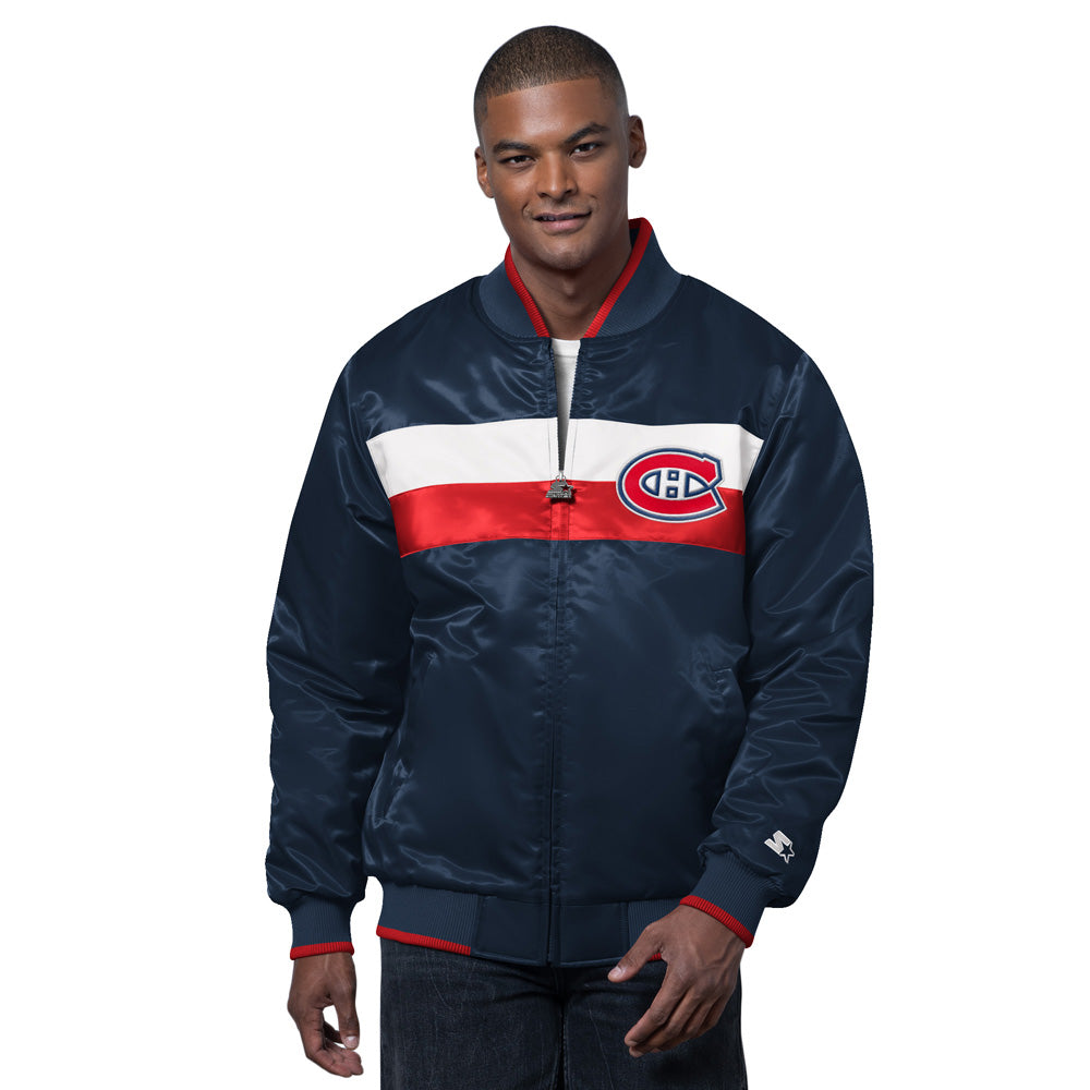 Starter Montreal Canadiens Ambassador Men's Navy Varsity Jacket