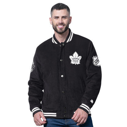 Starter Toronto Maple Leafs Blackout Men's Black Varsity Jacket