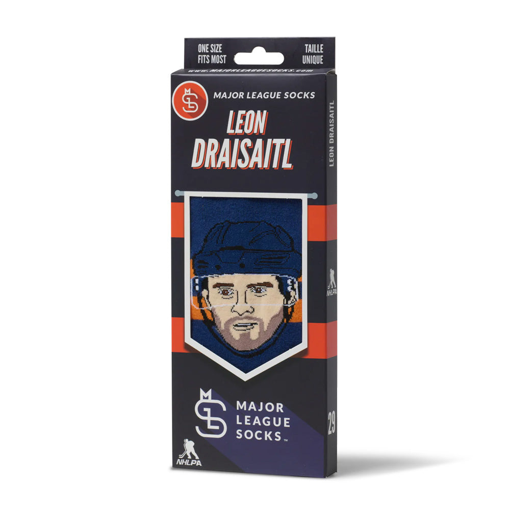 MAJOR LEAGUE SOCKS EDMONTON OILERS LEON DRAISAITL SOCKS
