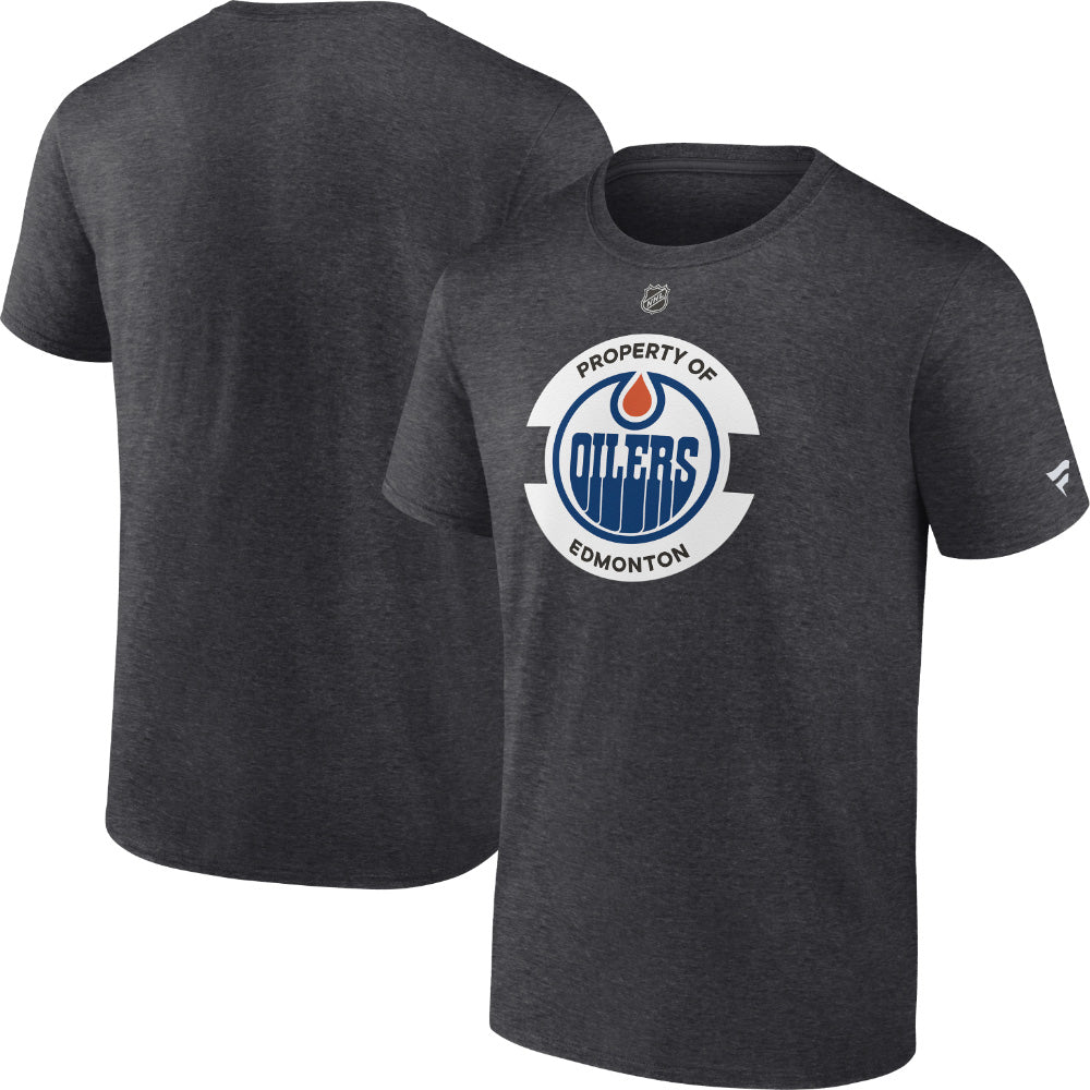 Men's Edmonton oilers Second Cotton Short Sleeve T-Shirt