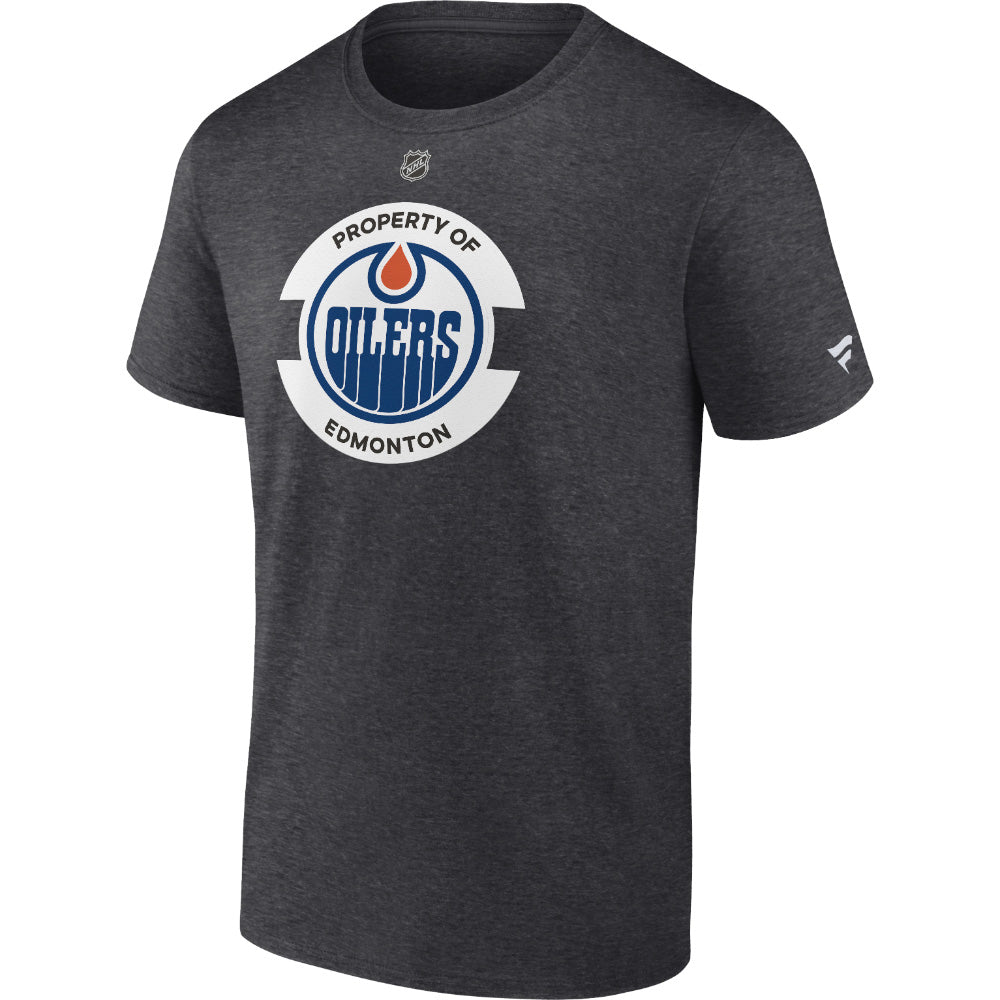 Men's Edmonton oilers Second Cotton Short Sleeve T-Shirt