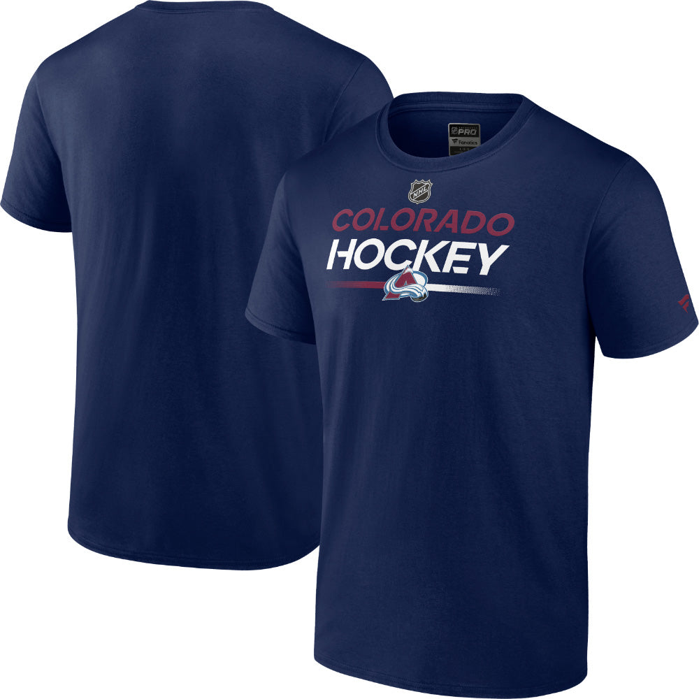 FANATICS COLORADO AVALANCHE AUTHENTIC PRO PRIME ADULT T SHIRT