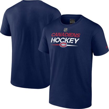 FANATICS MONTREAL CANADIENS AUTHENTIC PRO PRIME ADULT T SHIRT