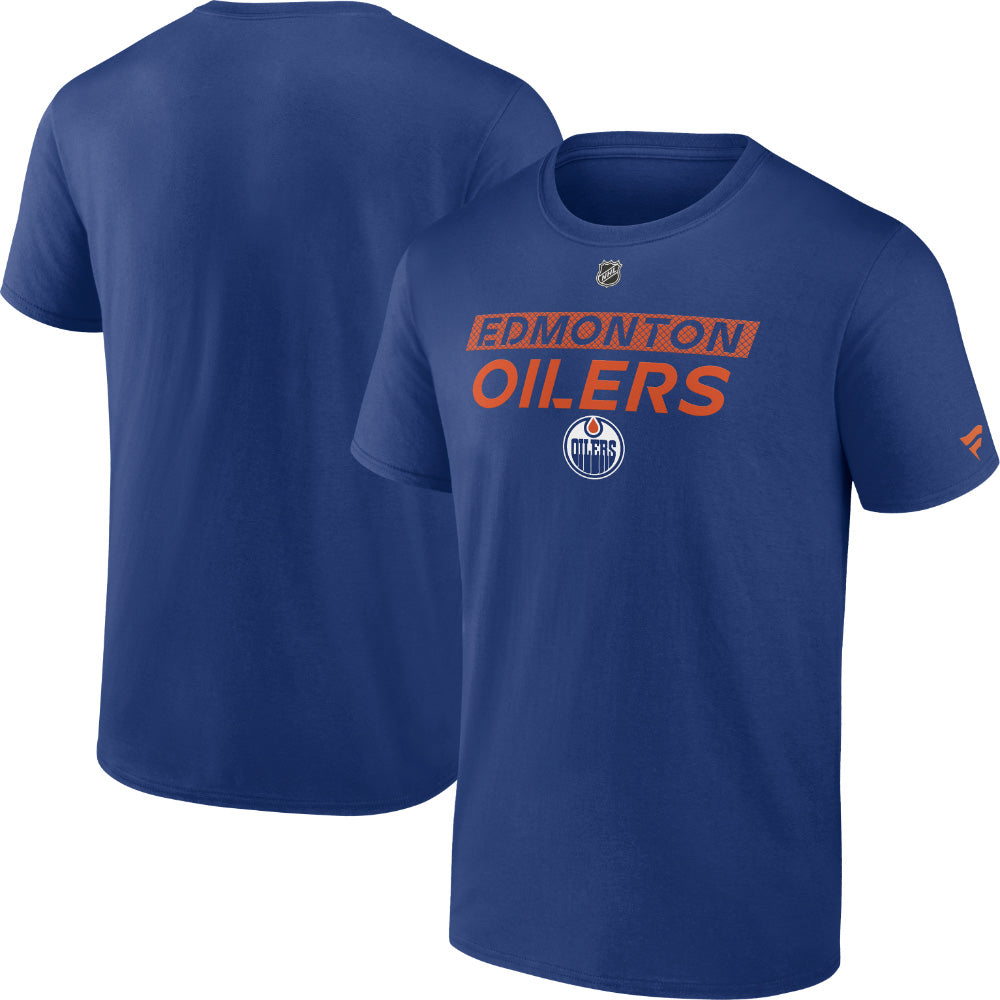 Men's Edmonton Oilers Primary Cotton Short Sleeve T-Shirt