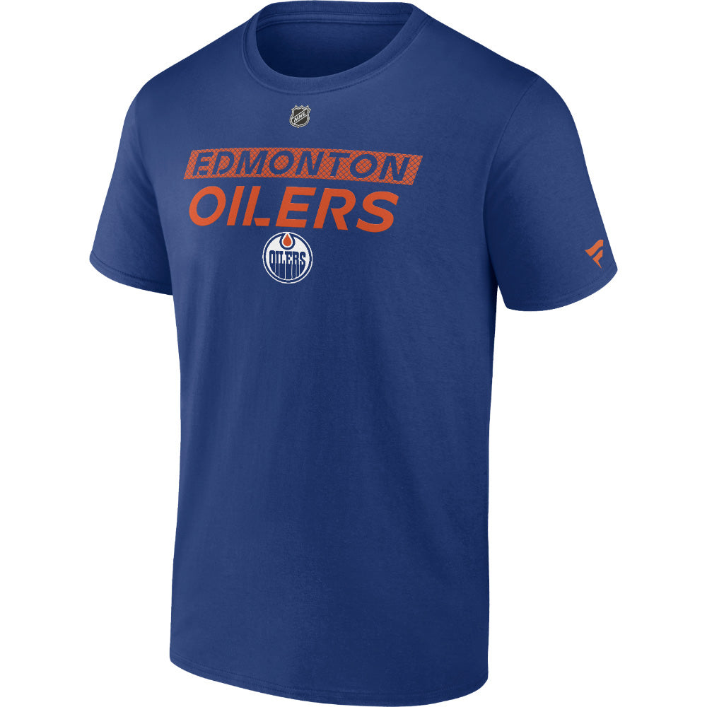 Men's Edmonton Oilers Primary Cotton Short Sleeve T-Shirt