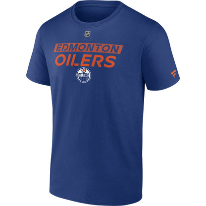 Men's Edmonton Oilers Primary Cotton Short Sleeve T-Shirt