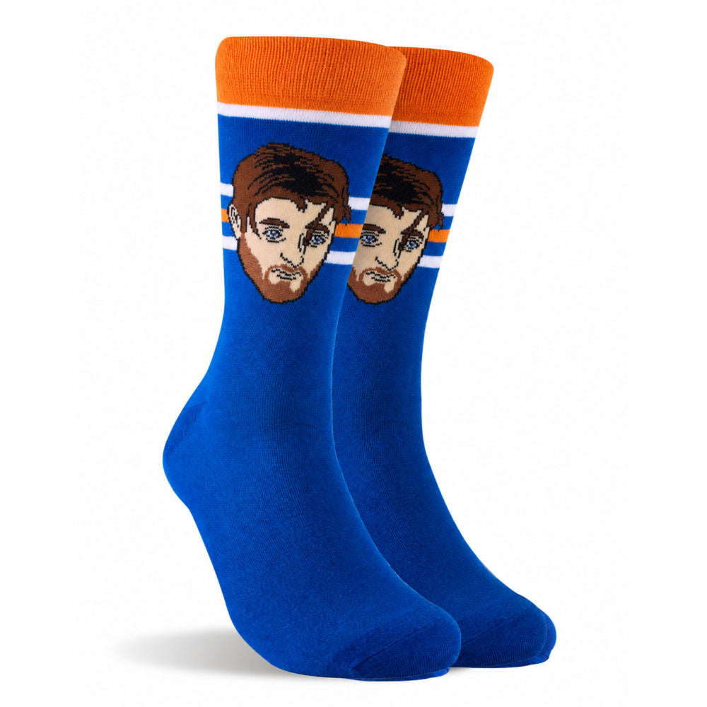 Major League Socks Edmonton Oilers Leon Draisaitl Blue Socks