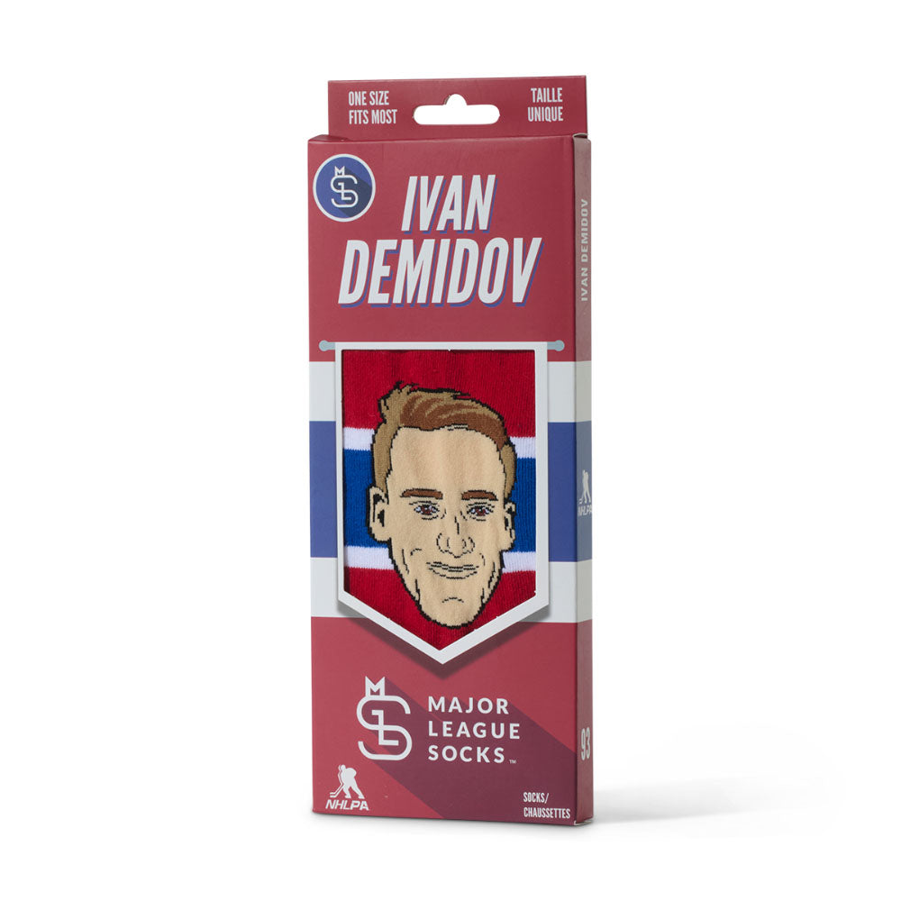 Major League Socks Montreal Canadiens Ivan Demidov Red Socks