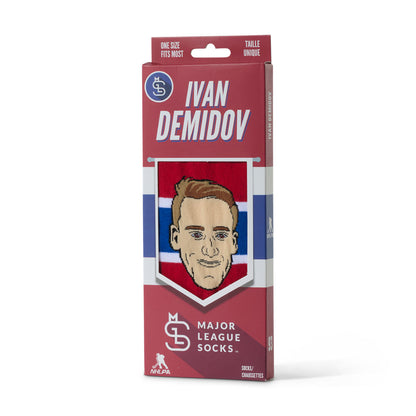 Major League Socks Montreal Canadiens Ivan Demidov Red Socks