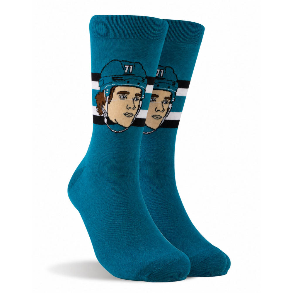 Major League Socks San Jose Sharks Macklin Celebrini Teal Socks