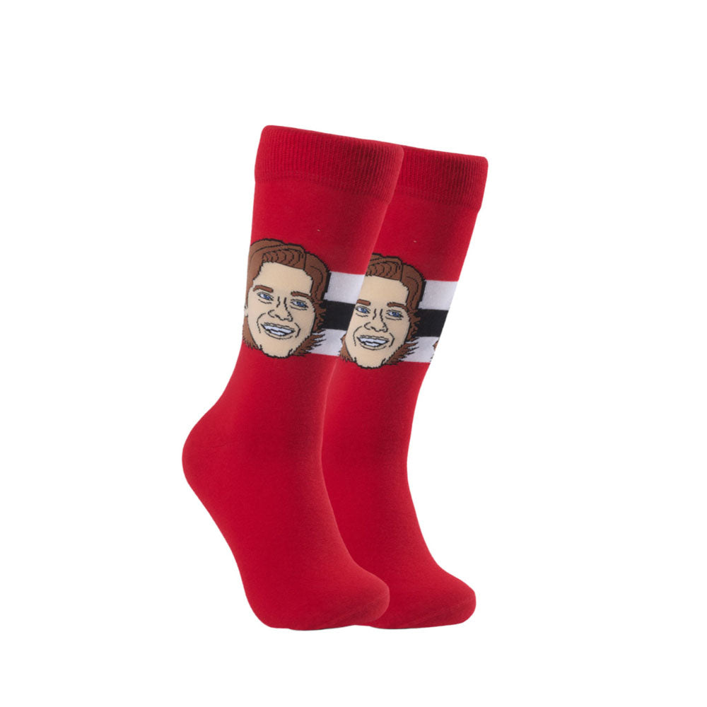 Major League Socks New Jersey Devils Jack Hughes Youth Red Socks