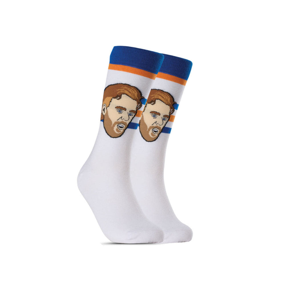 Major League Socks Edmonton Oilers Connor McDavid Youth White Socks
