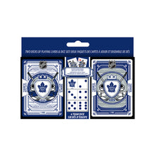TORONTO MAPLE LEAFS NHL 2 PACK CARDS & DICE SET