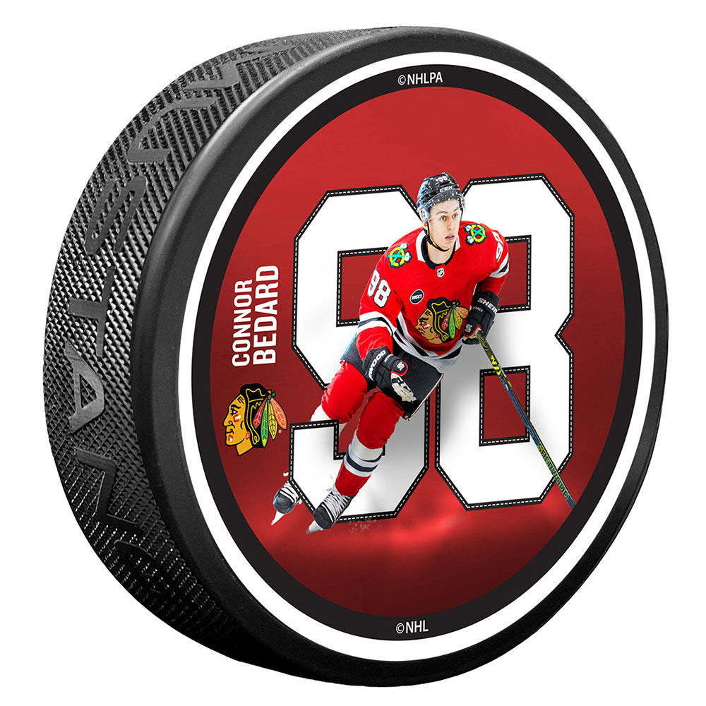 Mustang Chicago Blackhawks Connor Bedard Puck – Pro Hockey Life