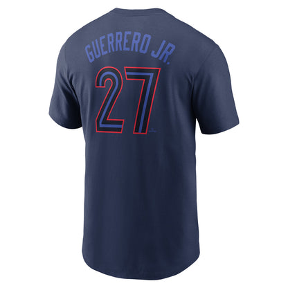 NIKE TORONTO BLUE JAYS VLADIMIR GUERRERO JR. 2024 CITY CONNECT NAME AND NUMBER T SHIRT