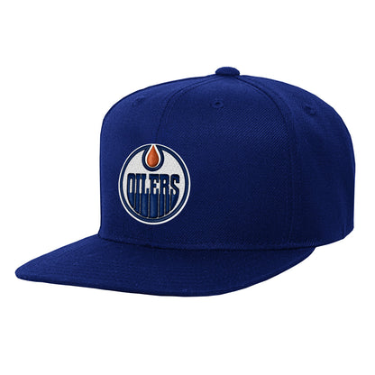 Outerstuff Edmonton Oilers Youth Navy Snapback Hat