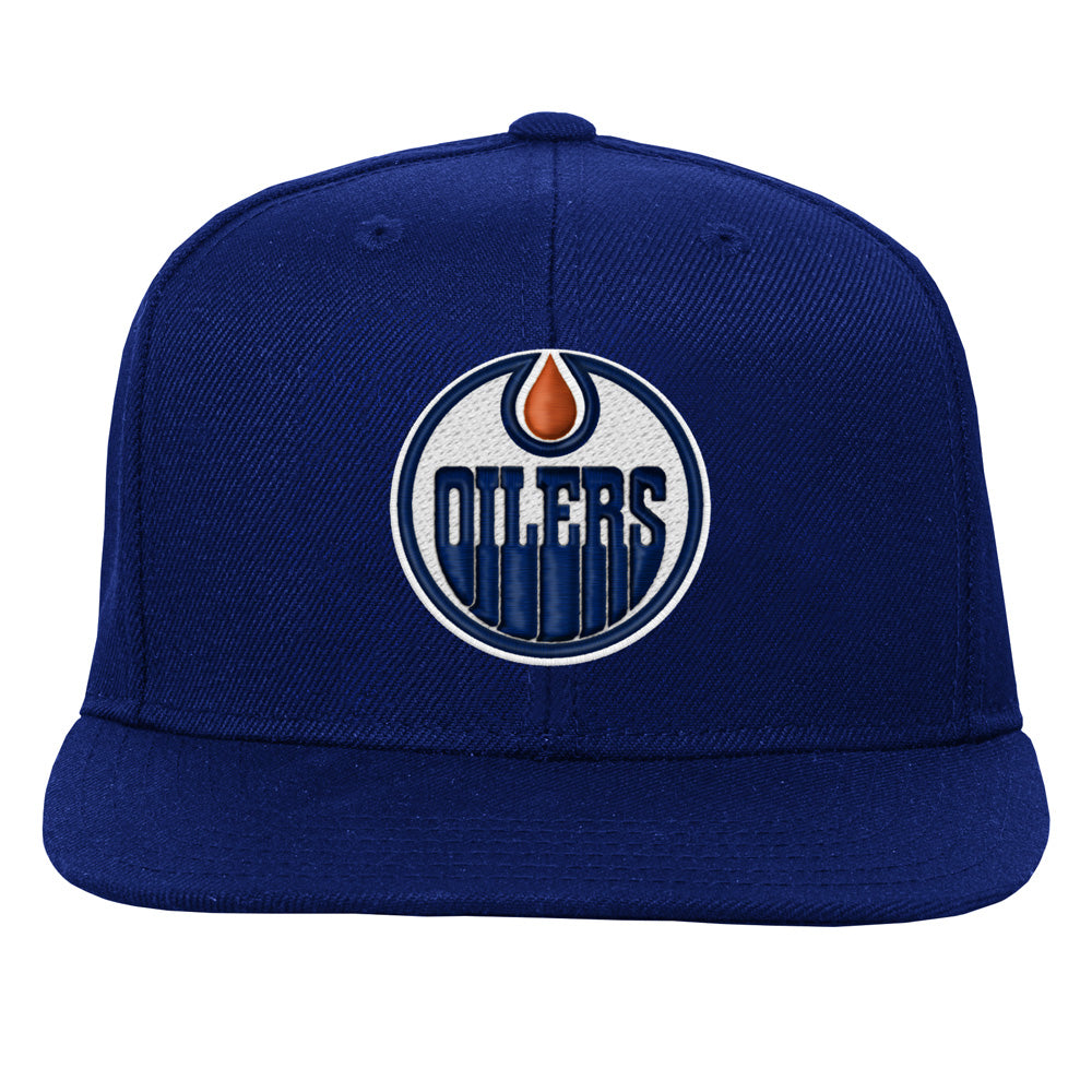 Outerstuff Edmonton Oilers Youth Navy Snapback Hat