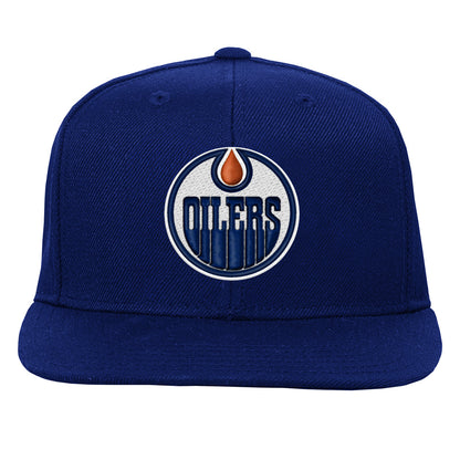 Outerstuff Edmonton Oilers Youth Navy Snapback Hat