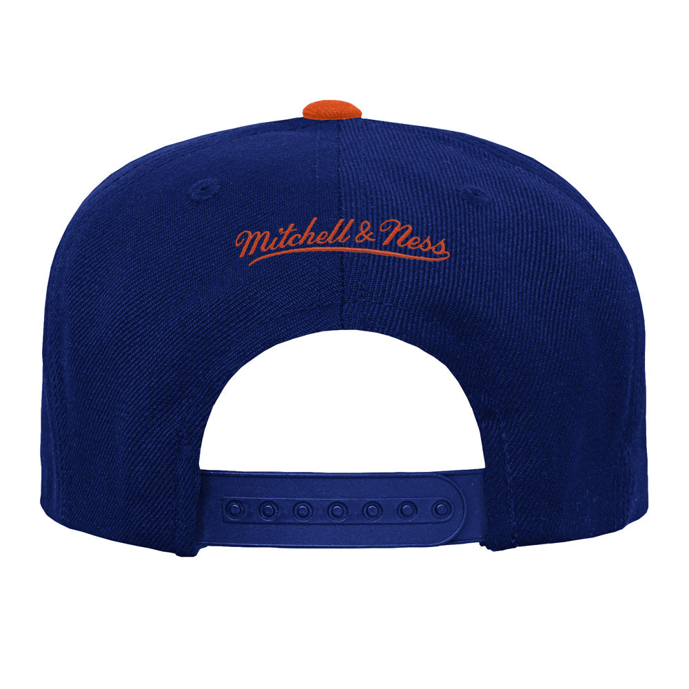 Outerstuff Edmonton Oilers Script Youth Navy Snapback Hat
