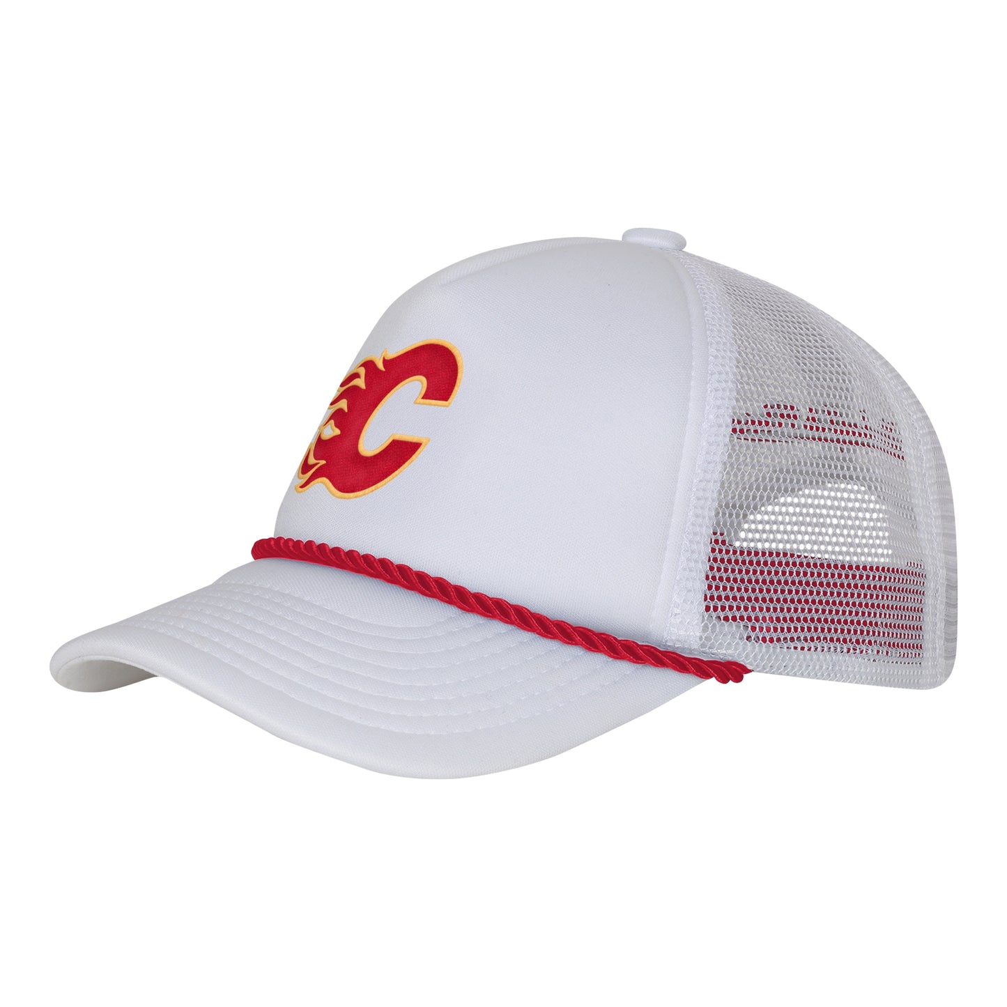 Youth Calgary Flames Fresh Trucker Hat White