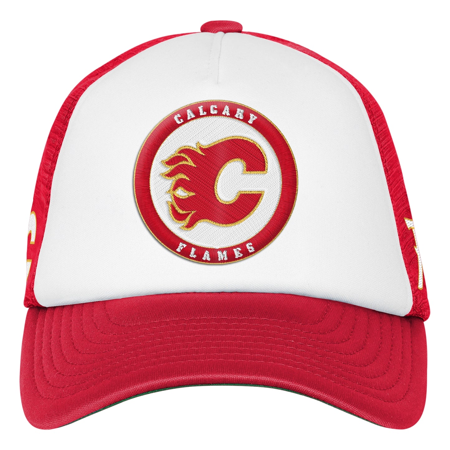 Youth Calgary Flames Mascot Trucker Hat - Red